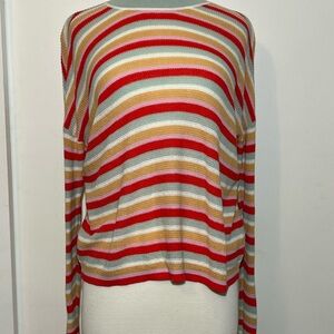 Striped Multicolor Women's Knit Top